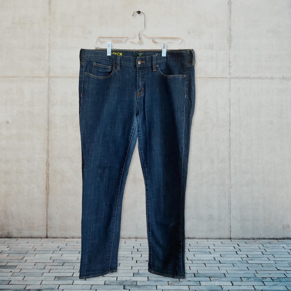 J Crew toothpick jeans.